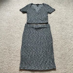 2-piece crop top & skirt